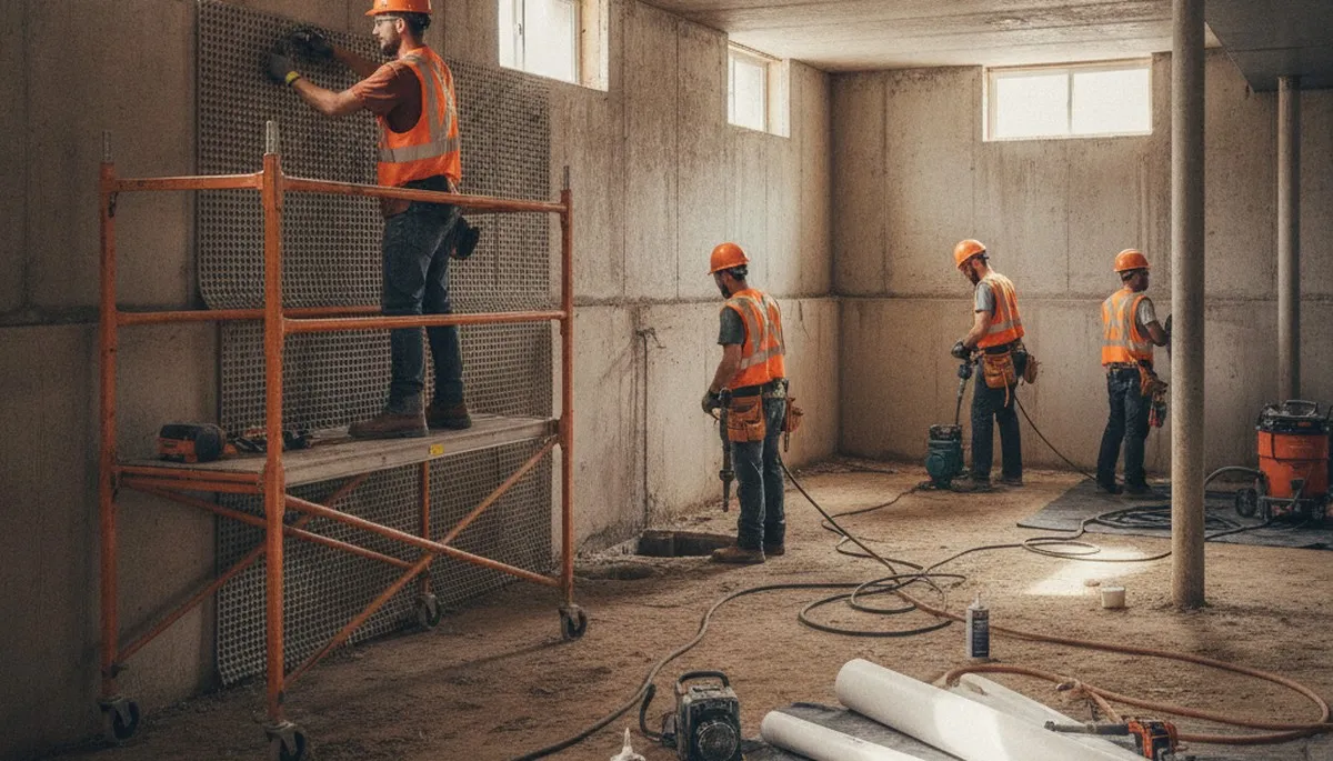 Basement waterproofing service in Birmingham, AL for water damage prevention and home foundation protection