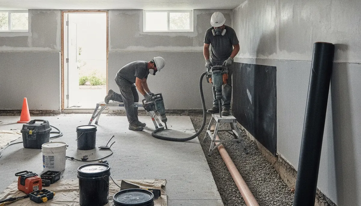 Basement waterproofing for Birmingham, AL homes by water damage restoration experts