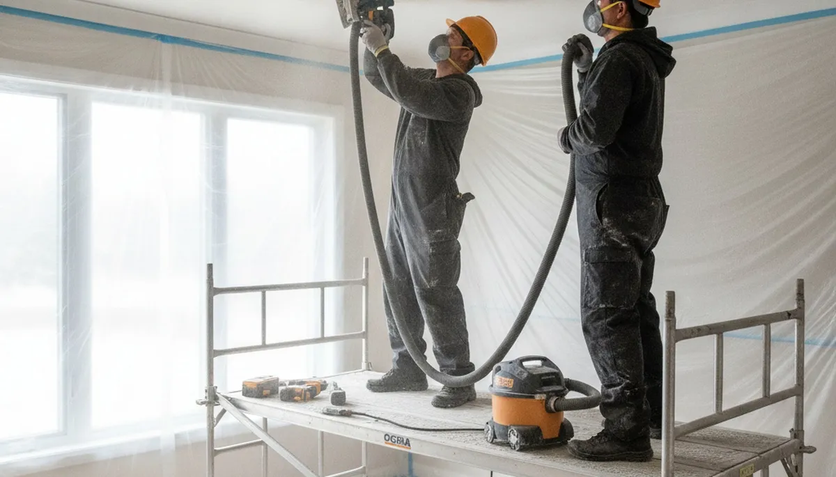 Ceiling water damage repair in Birmingham, AL home by water damage restoration team