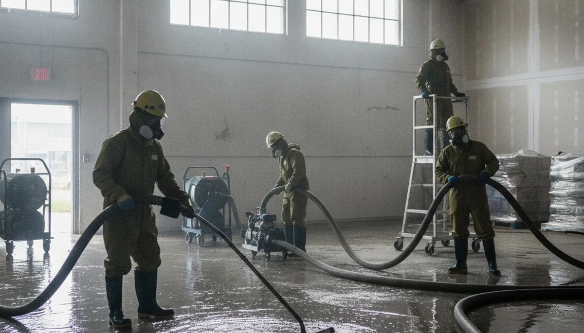 Emergency water removal service in Birmingham, AL for flooded homes and burst pipe cleanup
