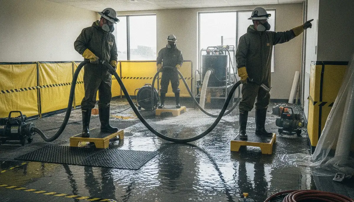 Emergency water removal service in Birmingham, AL for flood and pipe leak cleanup