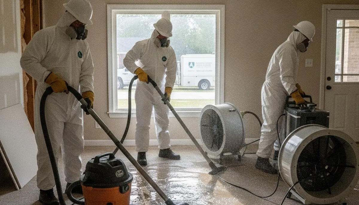 Water damage restoration team serving Birmingham, AL with professional cleanup and repair services
