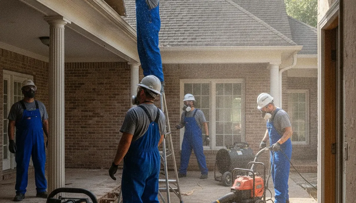 Water damage restoration team serving Birmingham, AL, for fast cleanup and drying services