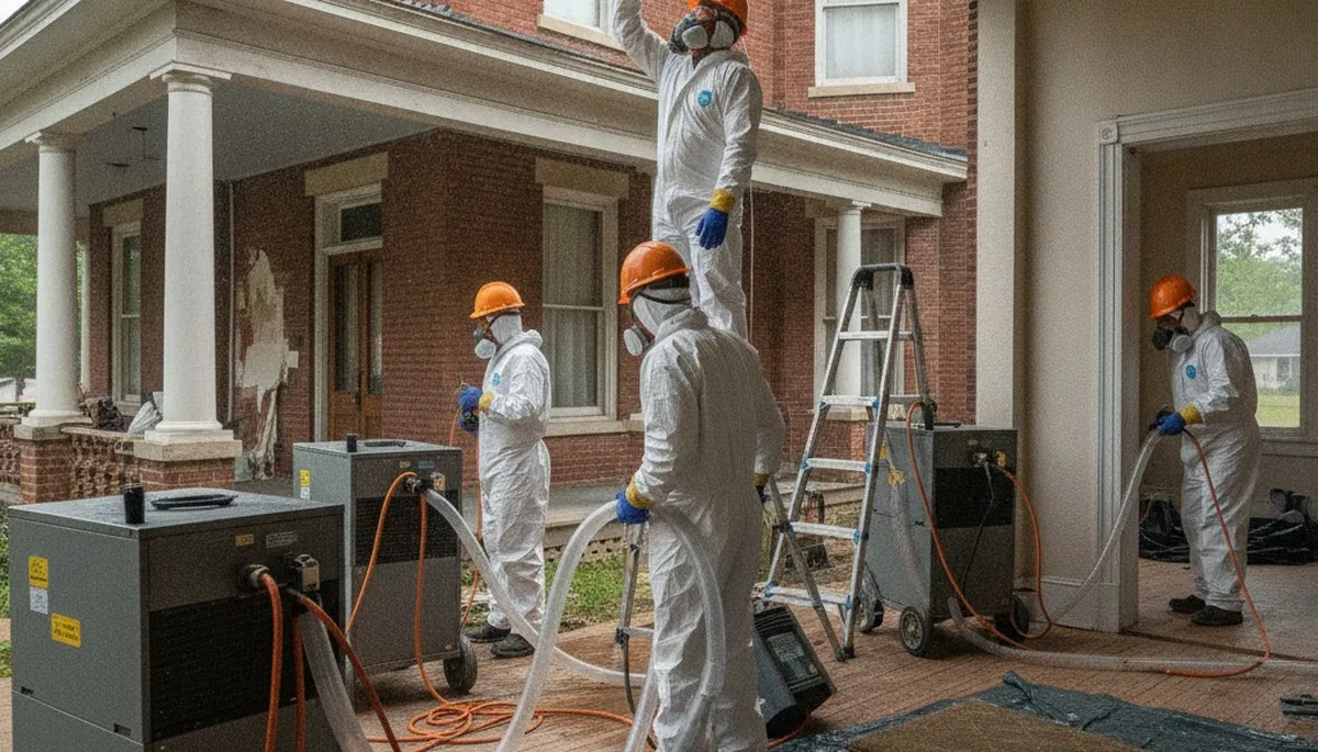 Water damage restoration team serving Birmingham, AL, for emergency cleanup and repairs