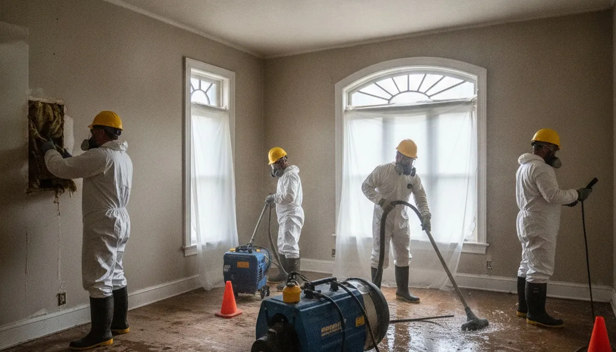 Water damage restoration team serving Birmingham, AL with emergency cleanup and repair services
