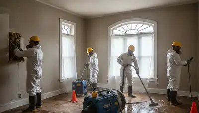 Water damage restoration team serving Birmingham, AL with emergency cleanup and repair services
