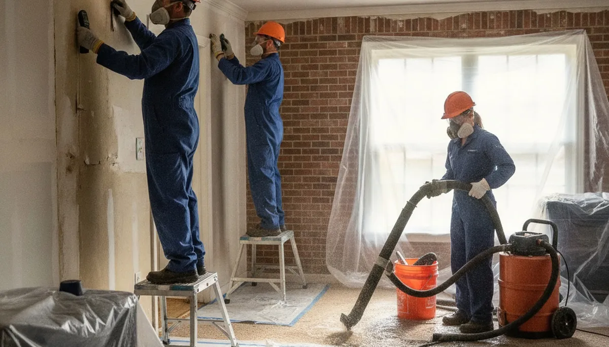 Water damage restoration team serving Birmingham, AL for emergency cleanup and repair