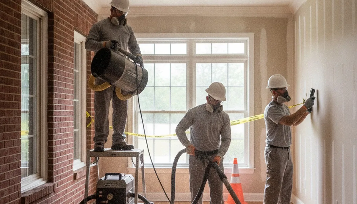 Water damage restoration team serving Birmingham, AL for emergency cleanup and repairs