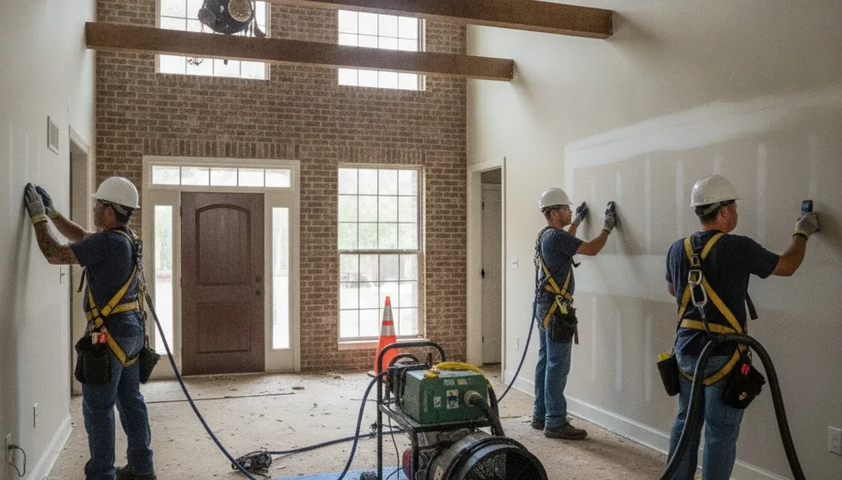 Water damage restoration team in Birmingham, AL providing professional cleanup and repair services