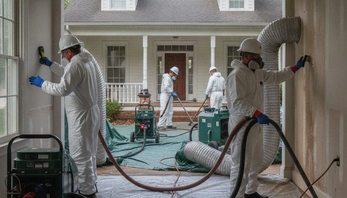 Water damage restoration team serving Birmingham, AL for emergency cleanup and property drying
