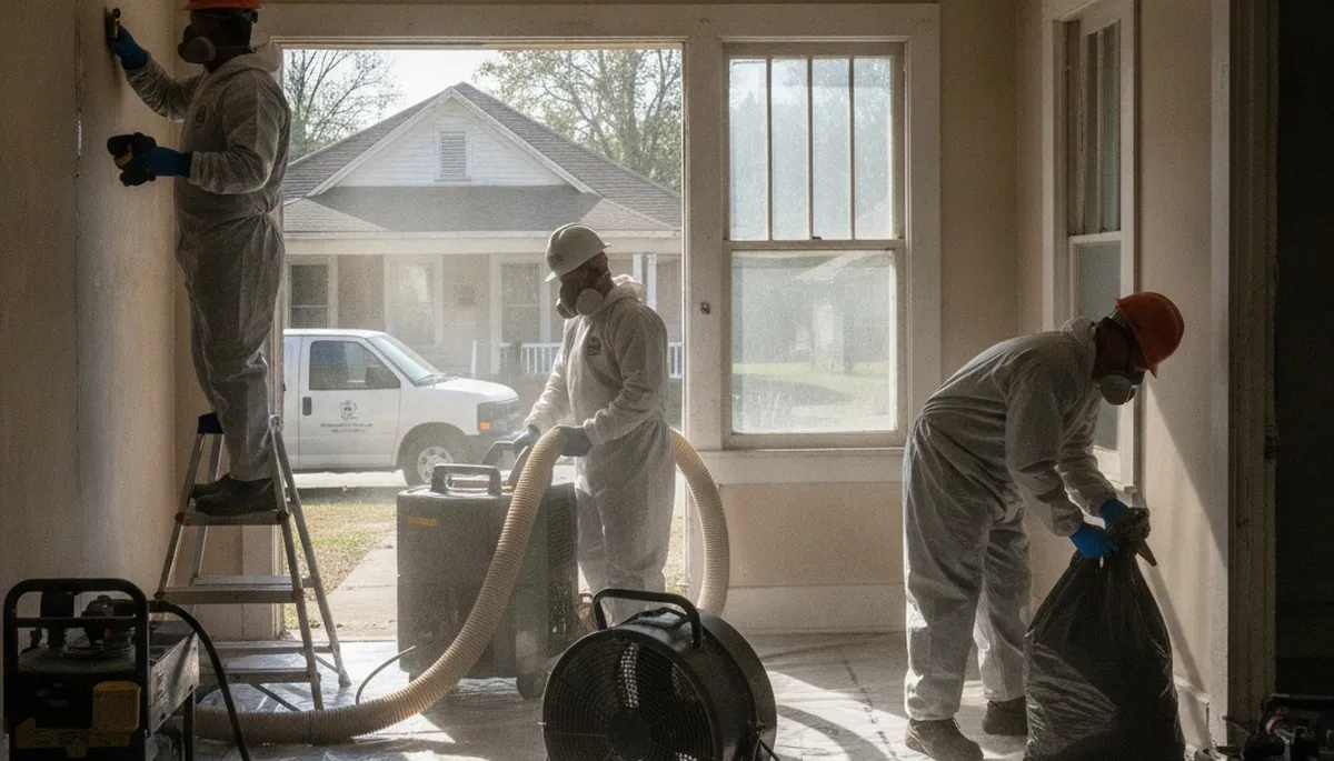 Water damage restoration team serving Birmingham, AL with emergency cleanup and drying services