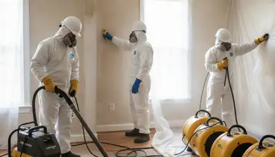Water damage restoration team in Birmingham, AL providing emergency cleanup and repair services