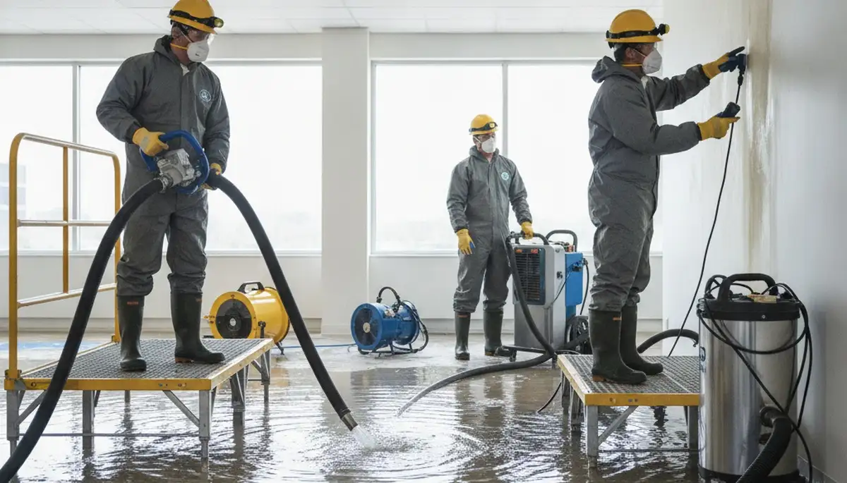 Water damage restoration team helping Birmingham, AL homes recover from flooding and leaks