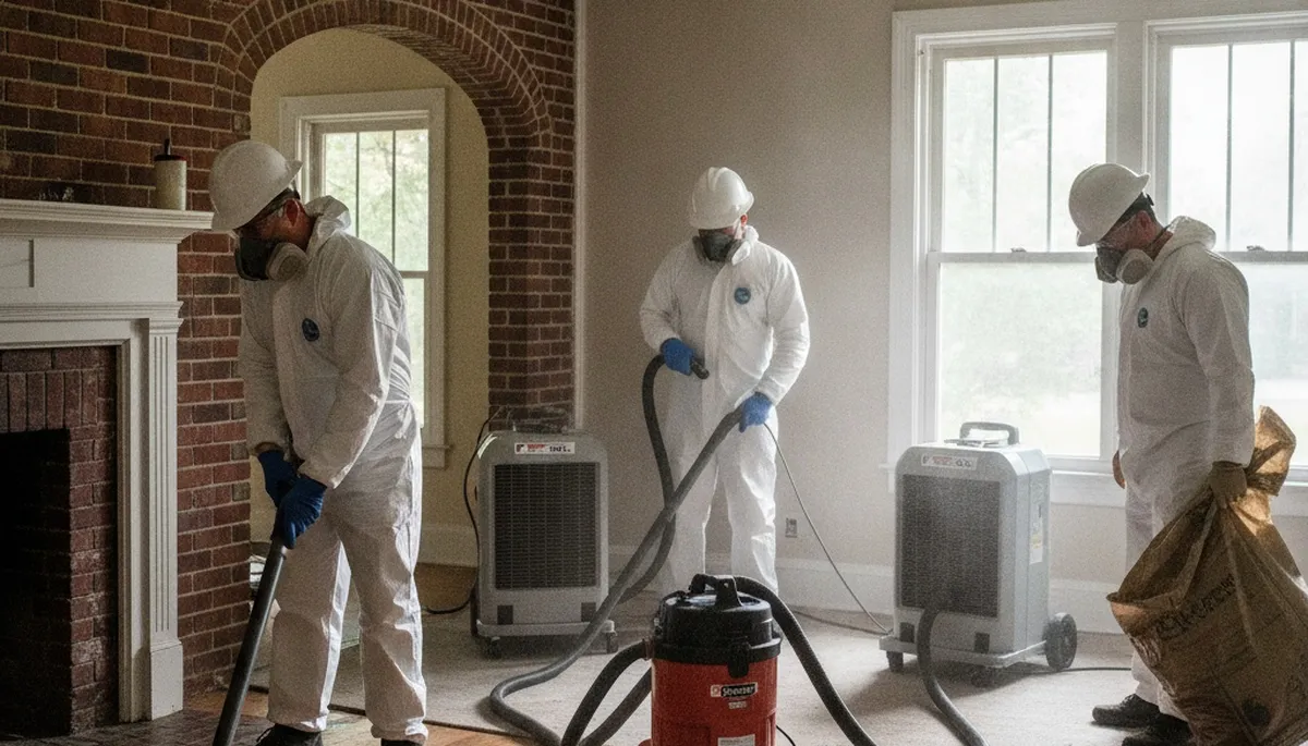 Water damage restoration team in Birmingham, AL providing emergency cleanup and repair services