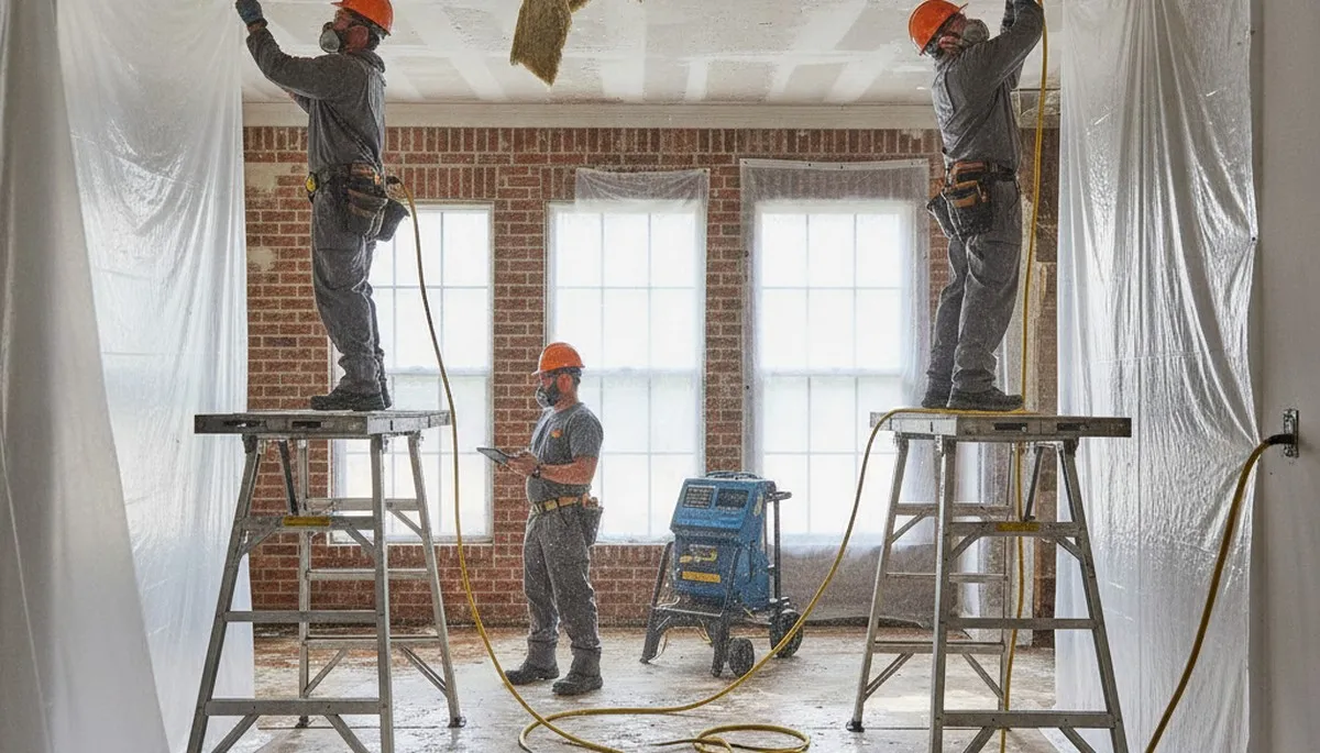 Water damage restoration team in Birmingham, AL providing emergency cleanup and drying services