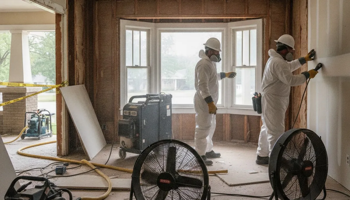 Water damage restoration team serving Birmingham, AL with professional cleanup and repair services